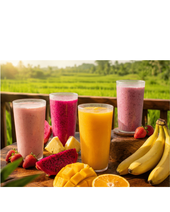 Restaurant and food at Mookiland Bali for parents and kids