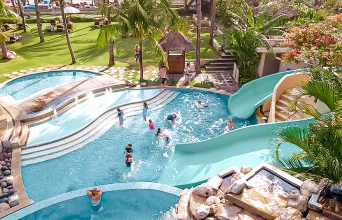 One of the best kids & family pool in Bali is located at Bali Mandira Hotel
